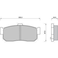 Тормозные колодки дисковые STARLINE BD S415