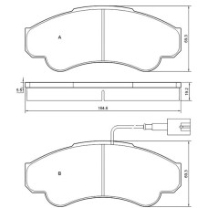 Тормозные колодки дисковые STARLINE BD S840P