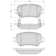 Тормозные колодки ASTRA G STARLINE BD S320
