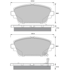 Тормозные колодки дисковые STARLINE BD S394