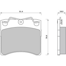 Тормозные колодки дисковые STARLINE BD S398
