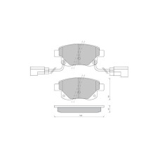 Тормозные колодки дисковые STARLINE BD S850P