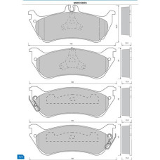 Тормозные колодки дисковые STARLINE BD S424