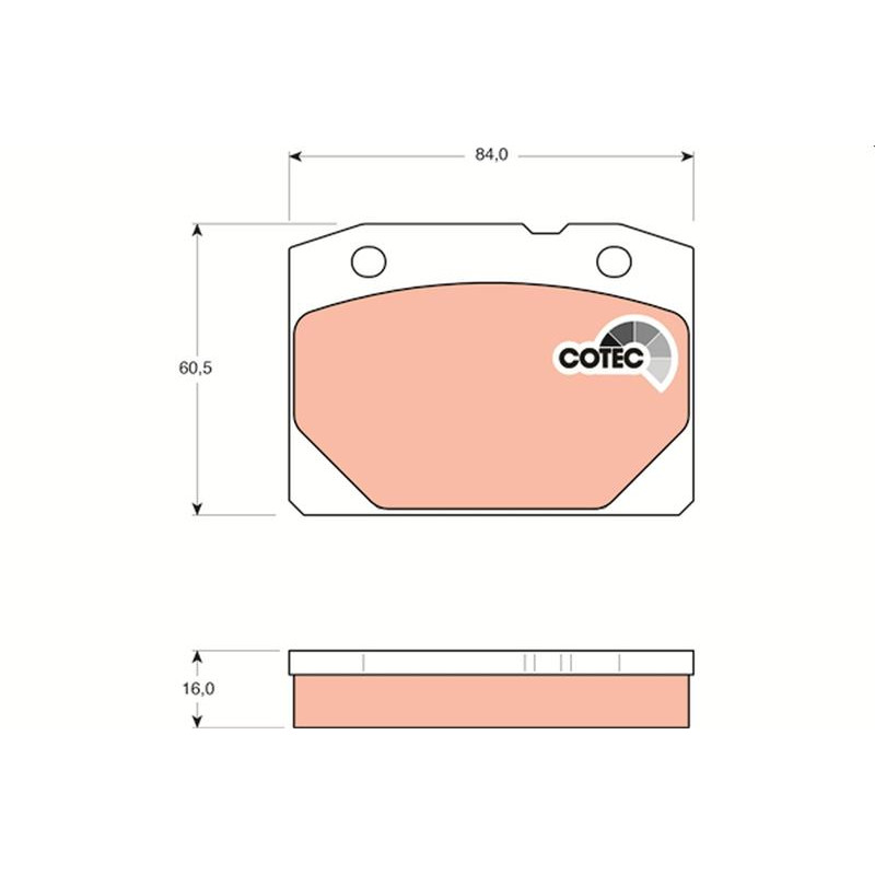 Гальмівні колодки TRW
