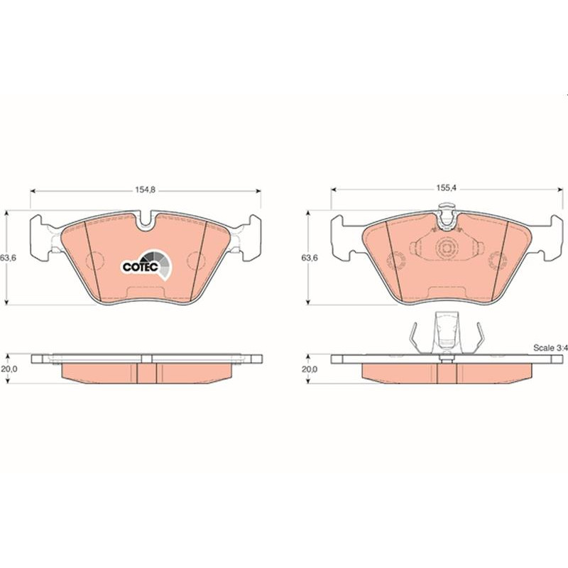 Тормозные колодки TRW