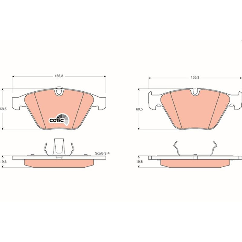 Тормозные колодки TRW