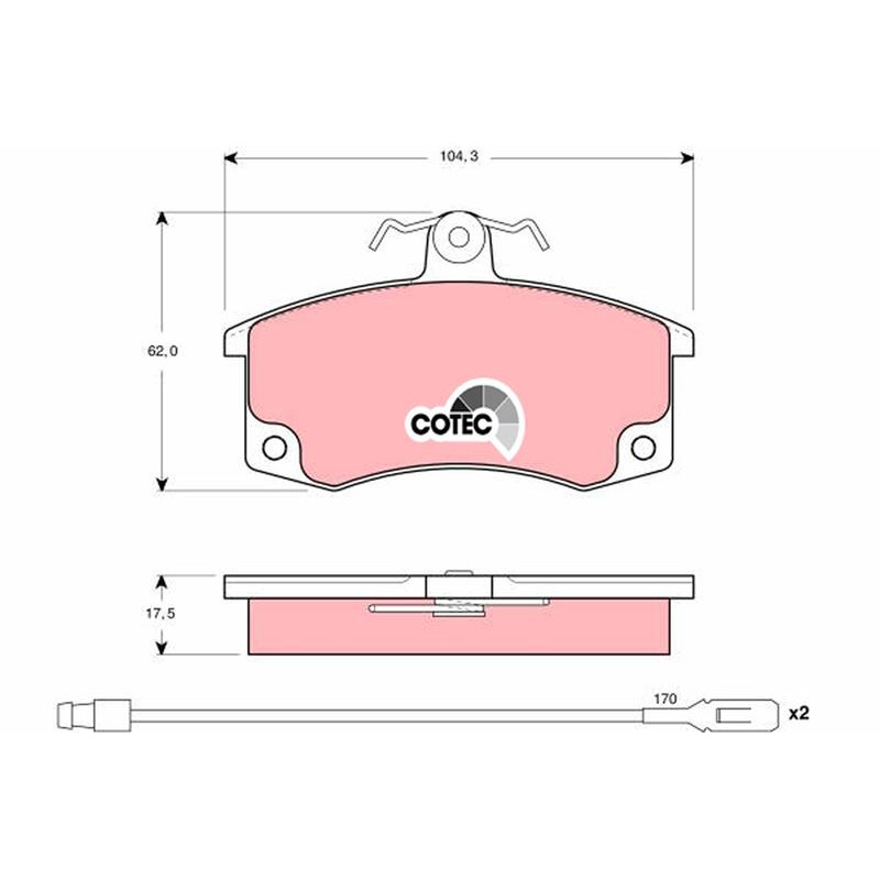 Гальмівні колодки TRW