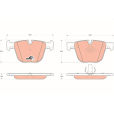 Гальмівні колодки TRW