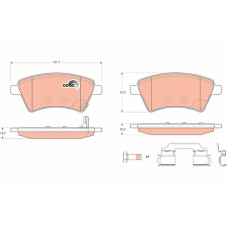 Гальмівні колодки TRW