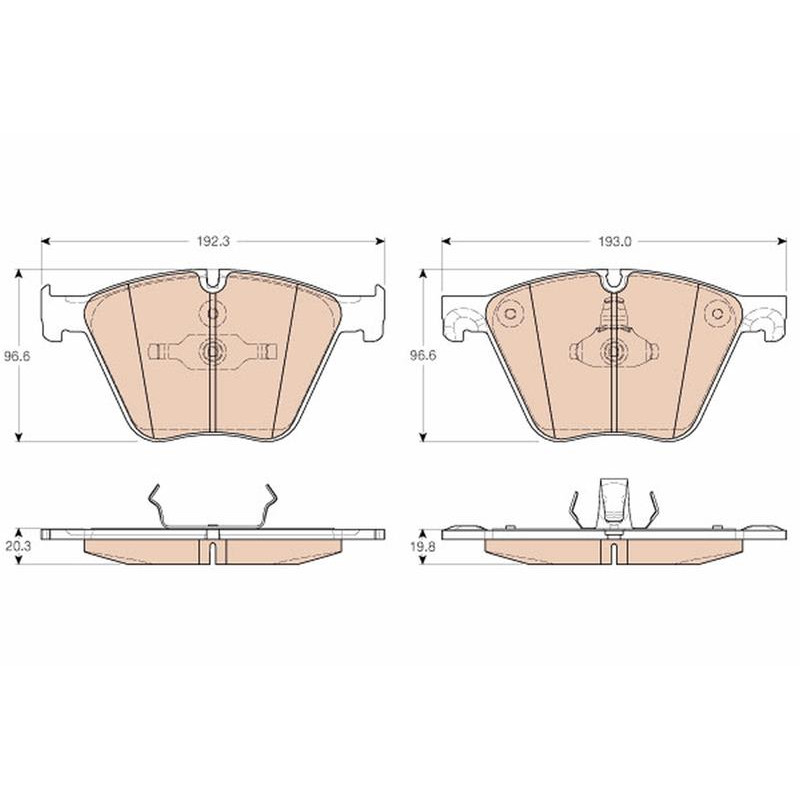 Тормозные колодки TRW