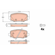 Тормозные колодки TRW