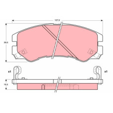 Гальмівні колодки TRW