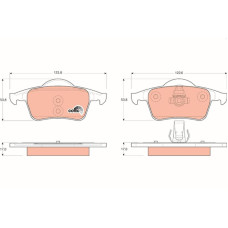 Гальмівні колодки TRW