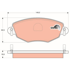 Гальмівні колодки TRW