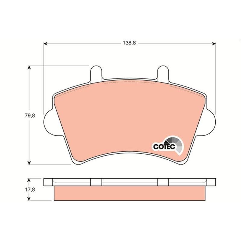 Тормозные колодки TRW