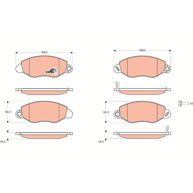 Тормозные колодки TRW