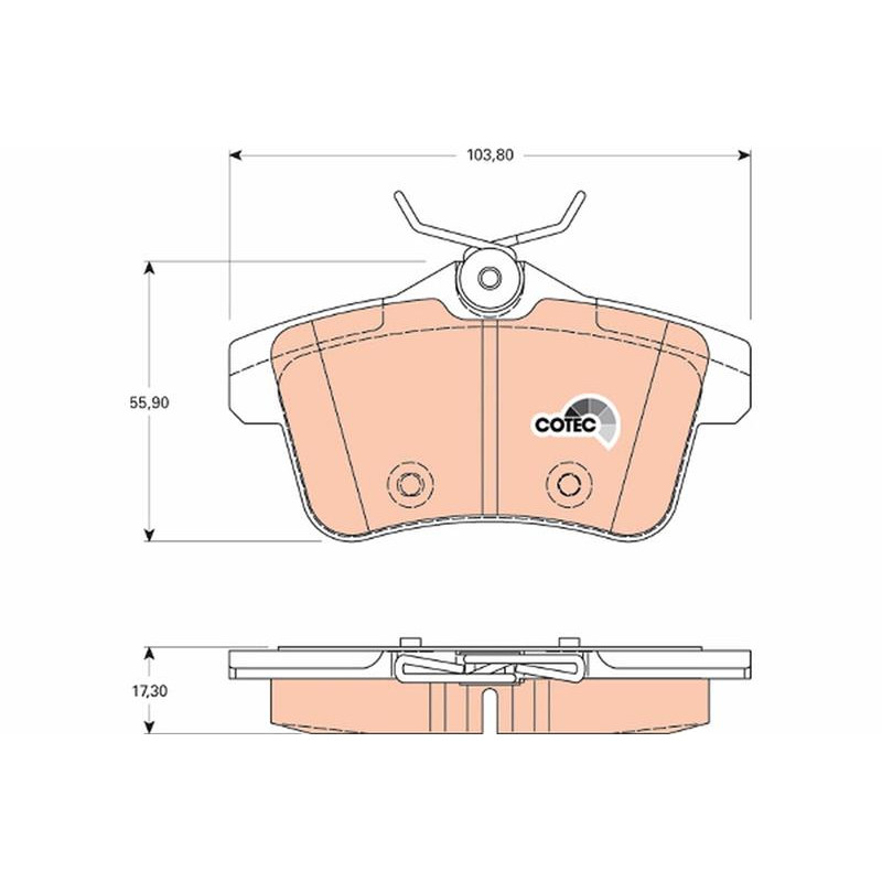 Тормозные колодки TRW