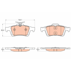 Гальмівні колодки TRW