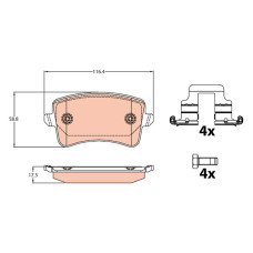 Тормозные колодки TRW