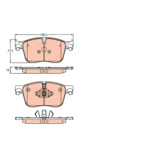 Тормозные колодки TRW