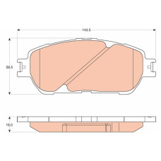 Тормозные колодки TRW