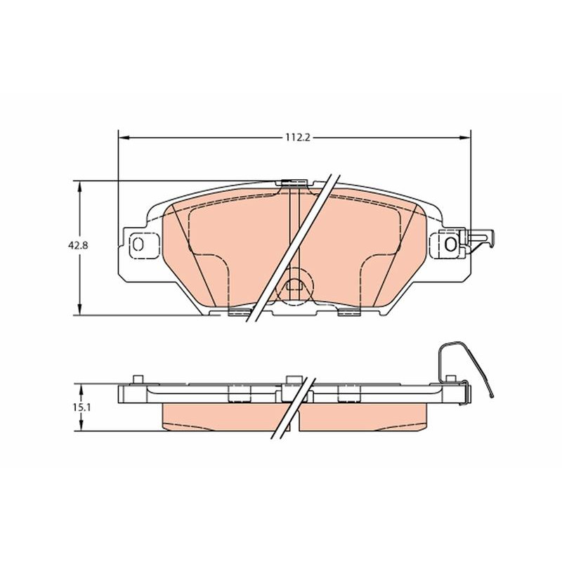 Тормозные колодки TRW