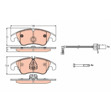 Тормозные колодки TRW
