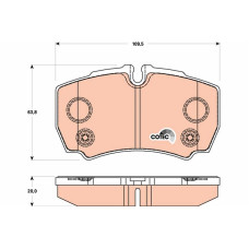 Гальмівні колодки TRW
