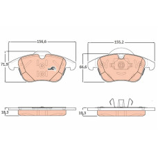Гальмівні колодки TRW