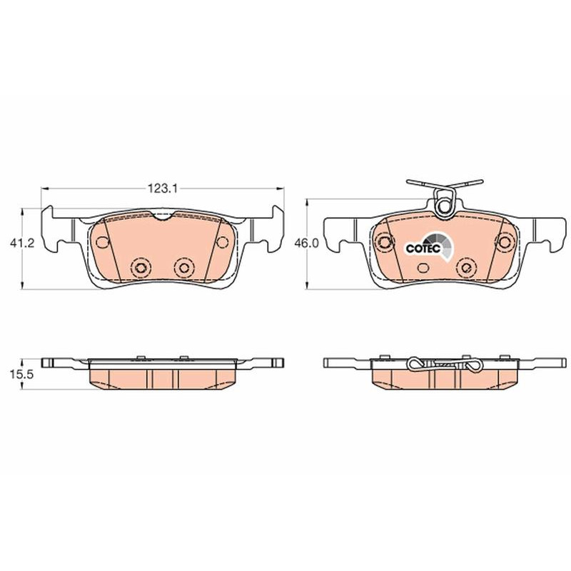 Тормозные колодки TRW