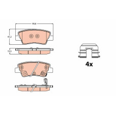 Гальмівні колодки TRW
