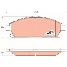 Гальмівні колодки TRW