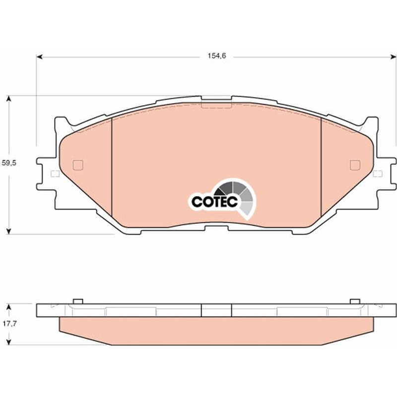 Гальмівні колодки TRW
