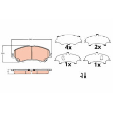 Гальмівні колодки TRW