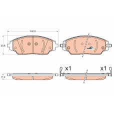 Гальмівні колодки TRW