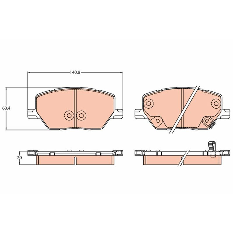 Тормозные колодки TRW