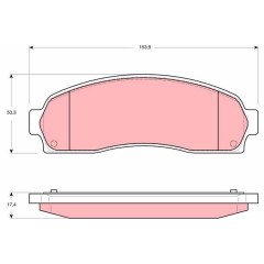 Гальмівні колодки TRW