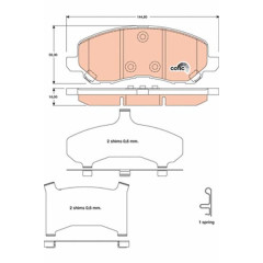 Гальмівні колодки TRW