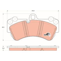 Гальмівні колодки TRW