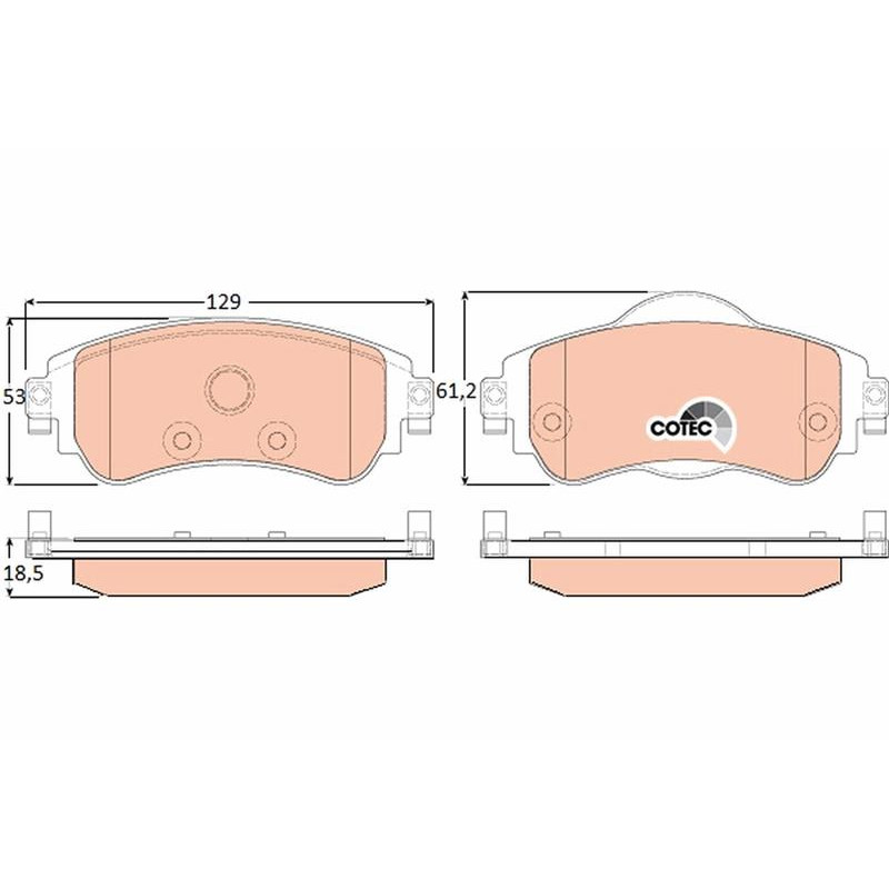 Тормозные колодки TRW