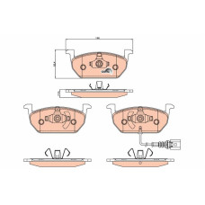 Гальмівні колодки TRW