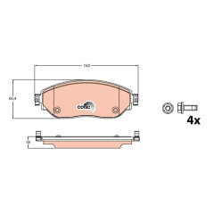 Гальмівні колодки TRW