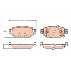 Гальмівні колодки TRW