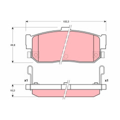 Гальмівні колодки TRW
