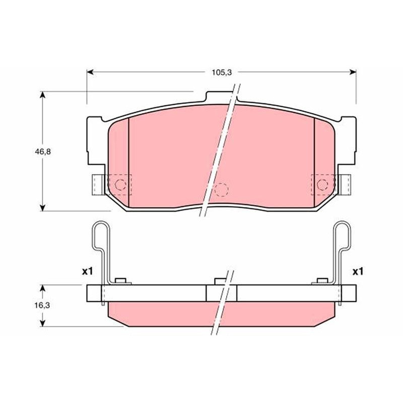 Тормозные колодки TRW