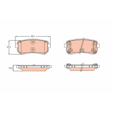 Тормозные колодки TRW