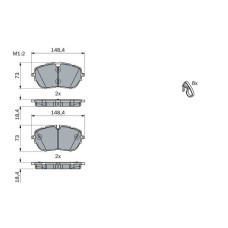 Комплект тормозных колодок BOSCH