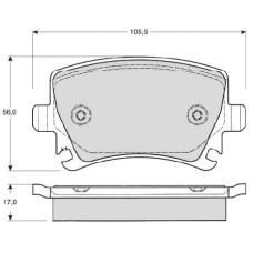 Тормозные колодки OCTAVIA II STARLINE BD S011S