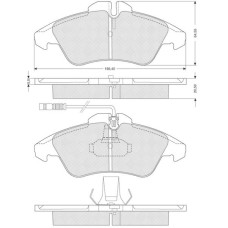 Тормозные колодки SPRINTER STARLINE BD S054