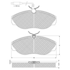 Тормозные колодки дисковые STARLINE BD S820P